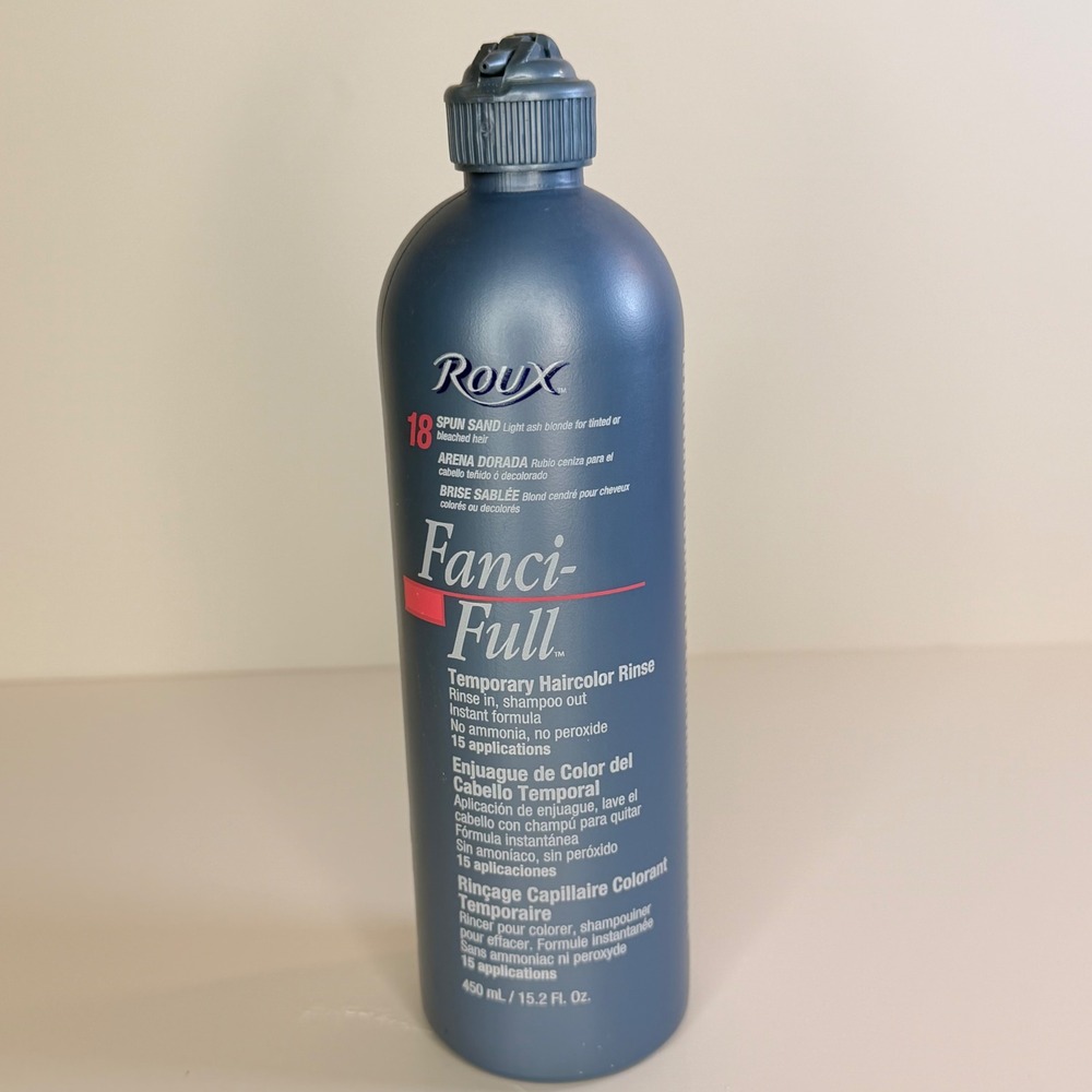 Roux Fanci-Full Temporary Haircolor Rinse 18 Spun Sand Light Ash Blonde 15.2oz